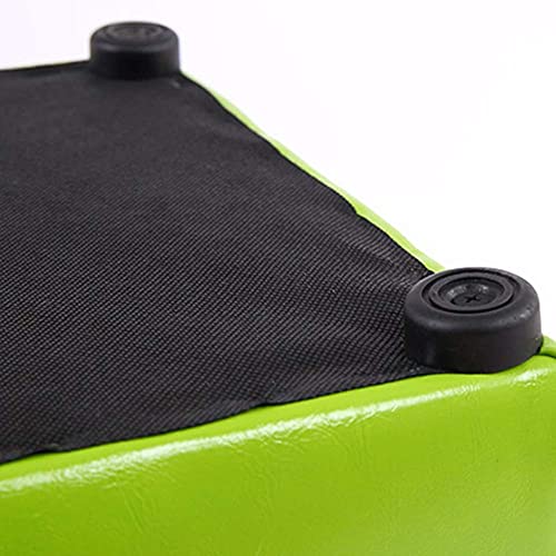 Generisch Sofa-Fußhocker mit Stauraum, Ottomane, Würfel-Fußstütze, Hocker, quadratische Schuhbank mit Klappdeckel, PU, leicht zu reinigen, 5 Farben, 2 Größen (Farbe: Blau, Größe: 40 x 40 x 4