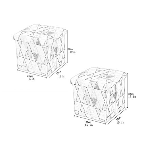 Fußhocker Fußhocker Floding Fußhocker Pouf, Würfel Fußstütze Hocker mit Stauraum, Tragbarer Baumwollleinen Fußstütze Hocker, Fußhocker für Wohnzimmer (Bär klein)