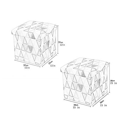 Fußhocker Fußhocker Floding Fußhocker Pouf, Würfel Fußstütze Hocker mit Stauraum, Tragbarer Baumwollleinen Fußstütze Hocker, Fußhocker für Wohnzimmer (Bär klein)