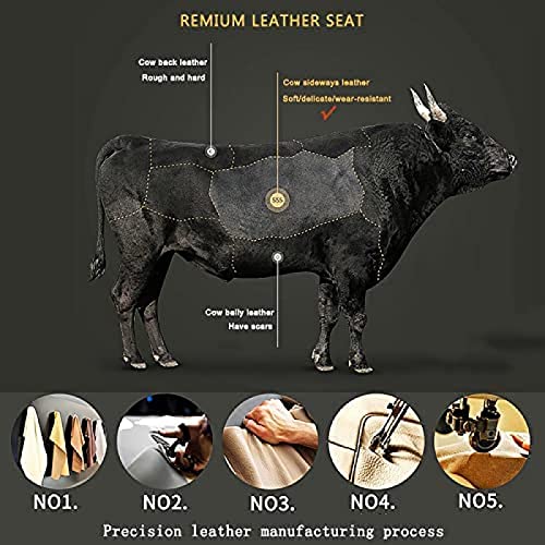 Lederhocker mit Stauraum, Fußhocker aus Massivholz mit Stauraum und Schublade, Kleiner Fußstützen-Würfelhocker, E-Knöpfe, 35 x 30 x 30 cm, D, 35 x 30 x 30 cm