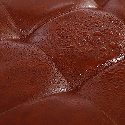 Generisch Sofa-Fußhocker mit Stauraum, Ottomane, Würfel-Fußstütze, Hocker, quadratische Schuhbank mit Klappdeckel, PU, leicht zu reinigen, 5 Farben, 2 Größen (Farbe: Blau, Größe: 40 x 40 x 4